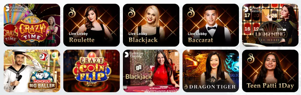 Jeux de casino en direct Goldspin Casino