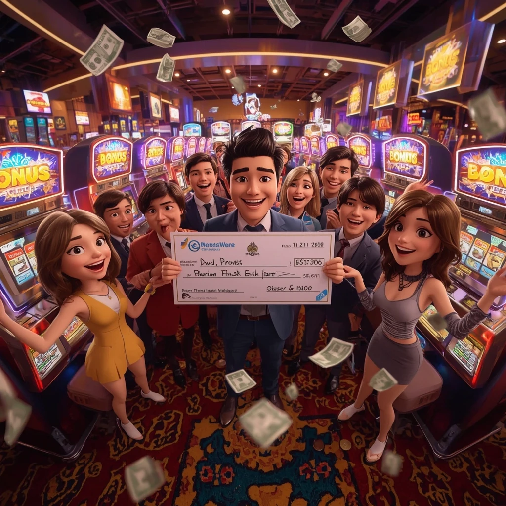 bonus dans les mains de l'homme au casino GOLDSPIN CASINO