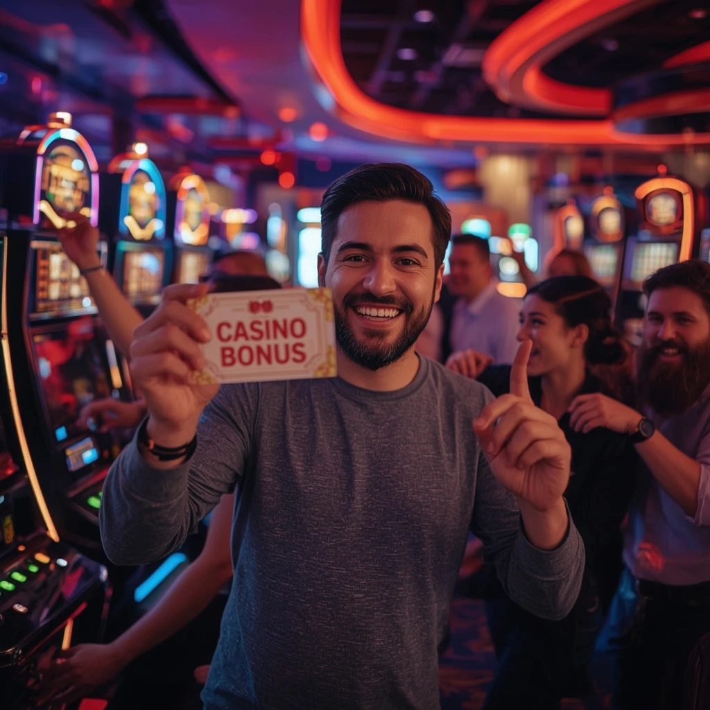 personne tenant un bonus Goldspin Casino