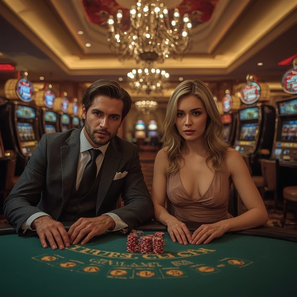 Deux joueurs de poker au Goldspin Casino